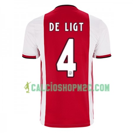 Ajax Amsterdam Matthijs de Ligt 4 Maglia Prima 2019/2020 Manica Corta